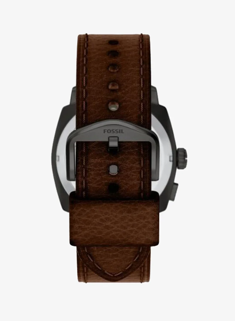 Fossil  FS6165 Anadigi Watch with Stainless Steel Leather Strap for Men | Best Price UAE