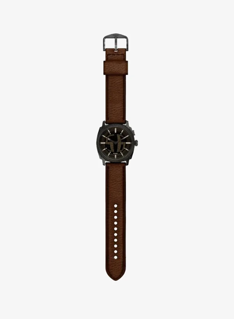 Fossil  FS6165 Anadigi Watch with Stainless Steel Leather Strap for Men | Best Price UAE