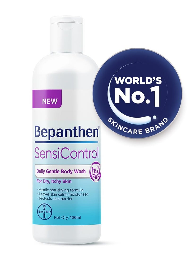 Bepanthen Bepanthen SensiControl Daily Gentle Body Wash, Worlds No. 1 Skincare Brand, For Dry & Sensitive Skin, 100ml  - Image 1