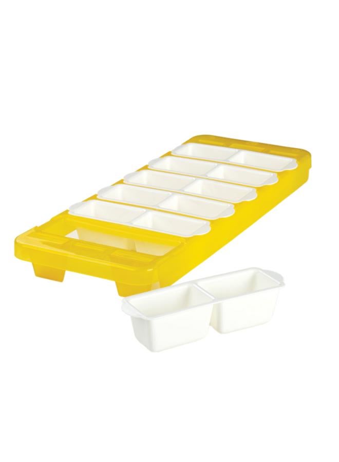 Snips 6-Grid BPA Free Plastic Easy-to-Use Lightweight Ice Cube Maker Assorted Color - Image 5