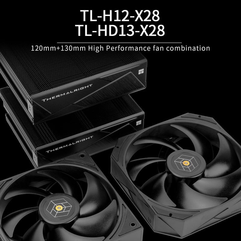 Thermalright Royal Pretor 130 Black CPU Air Cooler, Computer Double Towers Cooling,6 Heat Pipes CPU Cooler, Dual PWM Fans,High Performance PC Cooler,for AM4/AM5;Intel lga1851/1700/1150/1151/2011 - Image 5