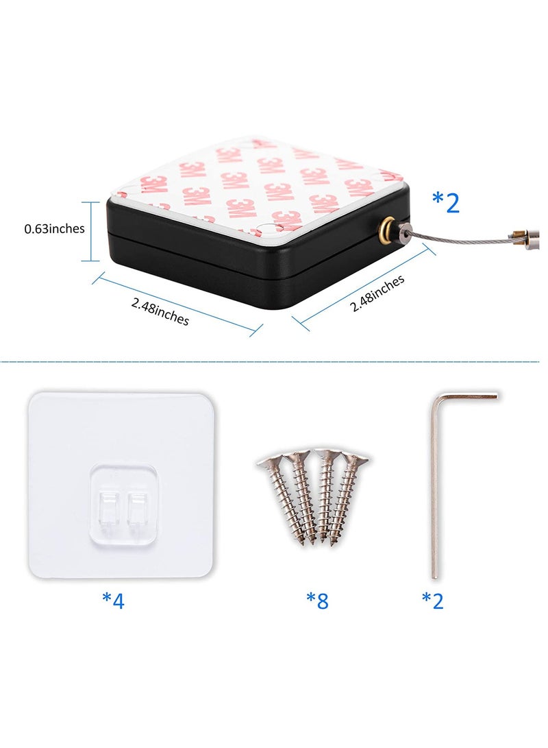 Door Closer Automatic Sensor Door Closer Punch Free Spring Door Closer Residential Sliding Screen Door Closer Commercial Multifunctional Door Closer for Bedroom Storm Home 2 Pack White - Image 2