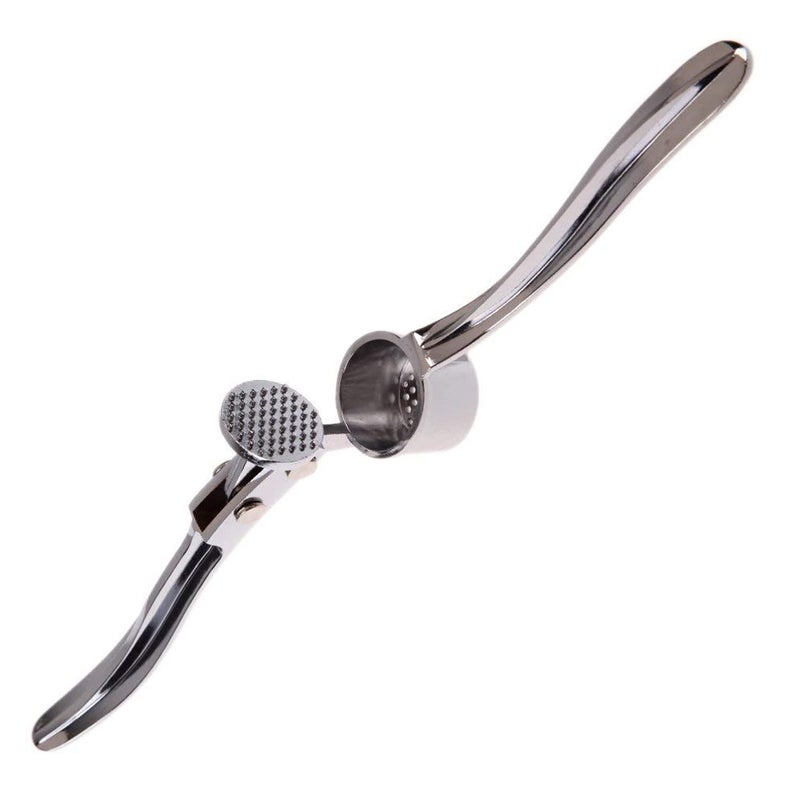 Avenn Avenn Garlic Crusher Presser MultiFunction Manual Portable Garlic Crusher Ginger Mincer Stainless Steel Curved Grinding Slicer Squeeze Garlic Press Cutter Chopper for Kitchen - Image 4