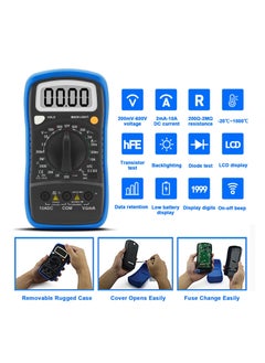 HoldPeak HP-838L Manual Range Ac Dc Amp Multimeter Black/Blue  - Image 4