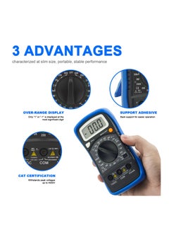 HoldPeak HP-838L Manual Range Ac Dc Amp Multimeter Black/Blue  - Image 5
