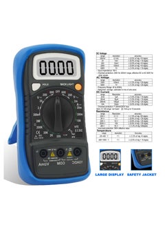 HoldPeak HP-838L Manual Range Ac Dc Amp Multimeter Black/Blue  - Image 3