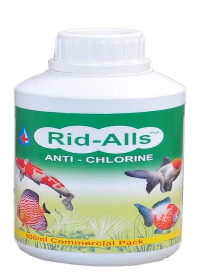 AKSHAT ENTERPRISES AKSHAT Pet Products Rid-All Anti-Chlorine Aquarium Fish Medicine 500ml - Treats Ich, Fin Rot, Fungal Infections & Goldfish Diseases - Effective Fish Disease Prevention & Cure - Image 1