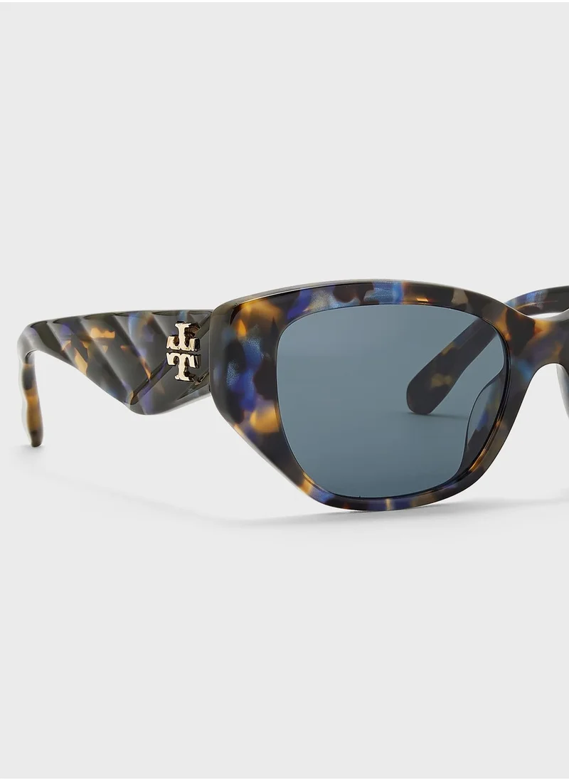 Tory Burch 0Ty7196U Oversized Sunglasses