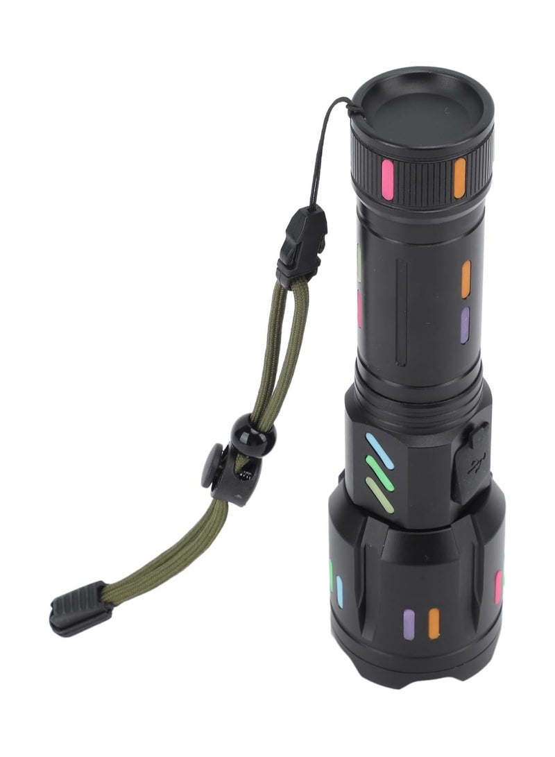 LED Flashlights High Powered Zoomable Handheld Torch Outdoor White Long Range Flashlight High Power Flash Light Handheld Torch with 5 Modes for Camping Hiking - Image 1