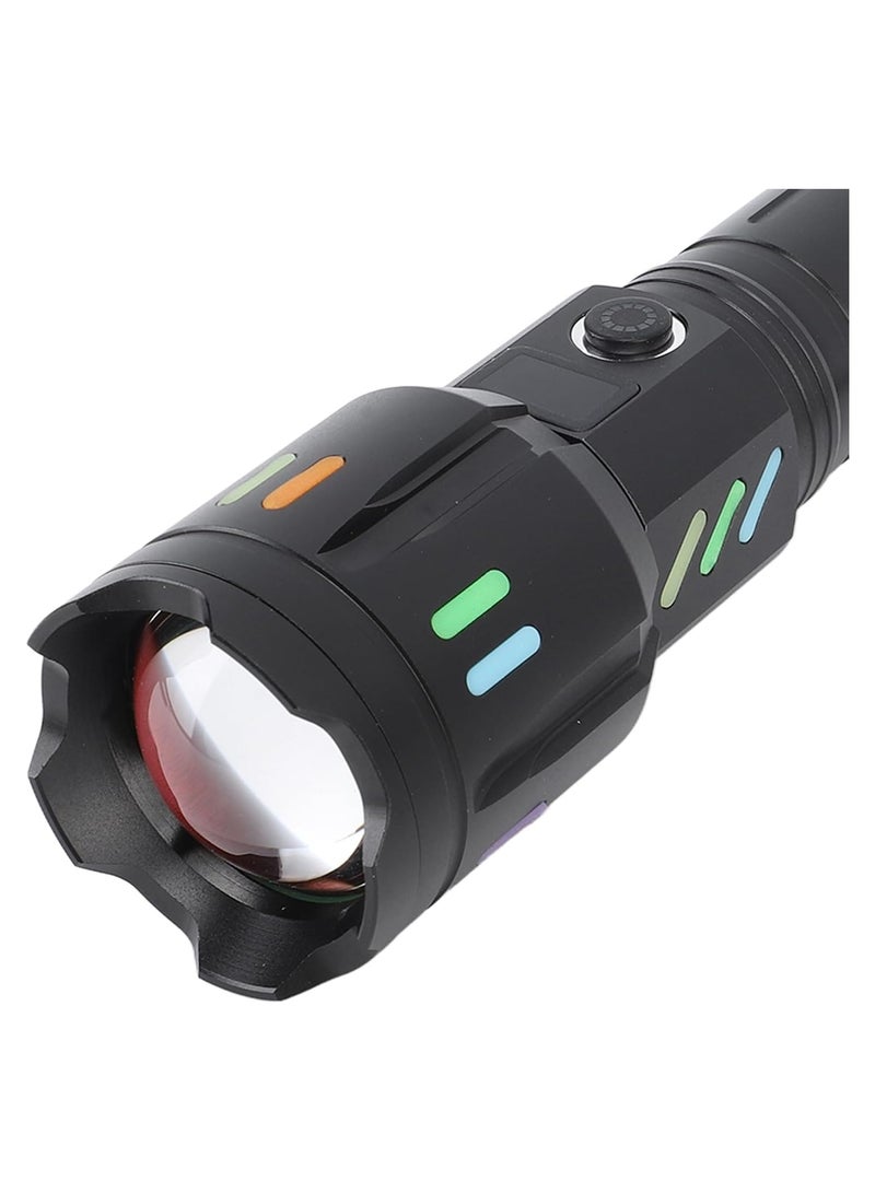 LED Flashlights High Powered Zoomable Handheld Torch Outdoor White Long Range Flashlight High Power Flash Light Handheld Torch with 5 Modes for Camping Hiking - Image 4