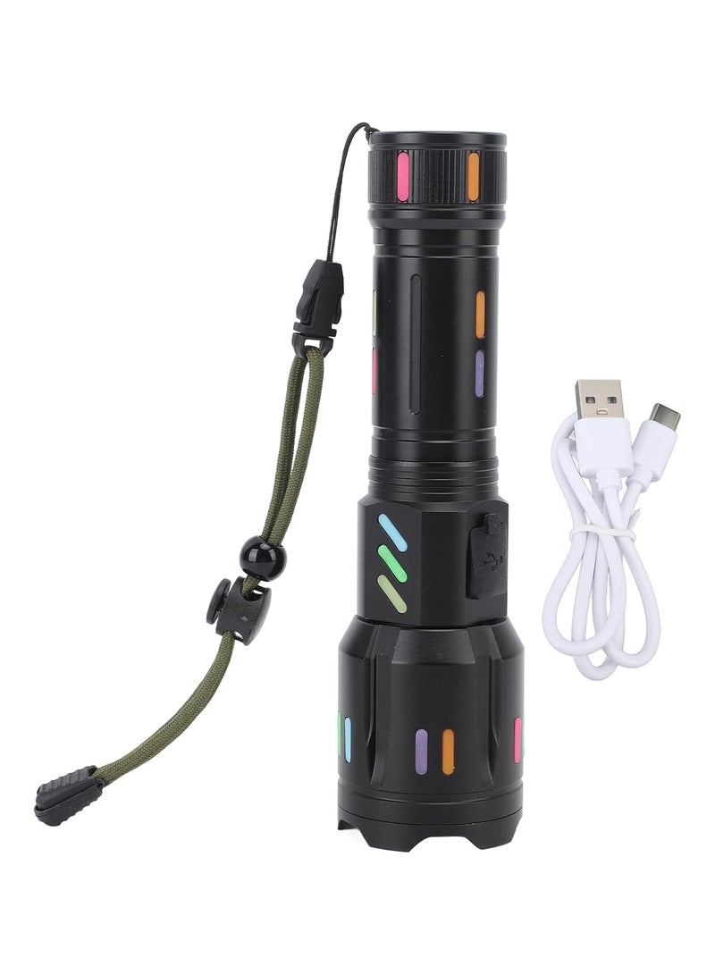 LED Flashlights High Powered Zoomable Handheld Torch Outdoor White Long Range Flashlight High Power Flash Light Handheld Torch with 5 Modes for Camping Hiking - Image 5