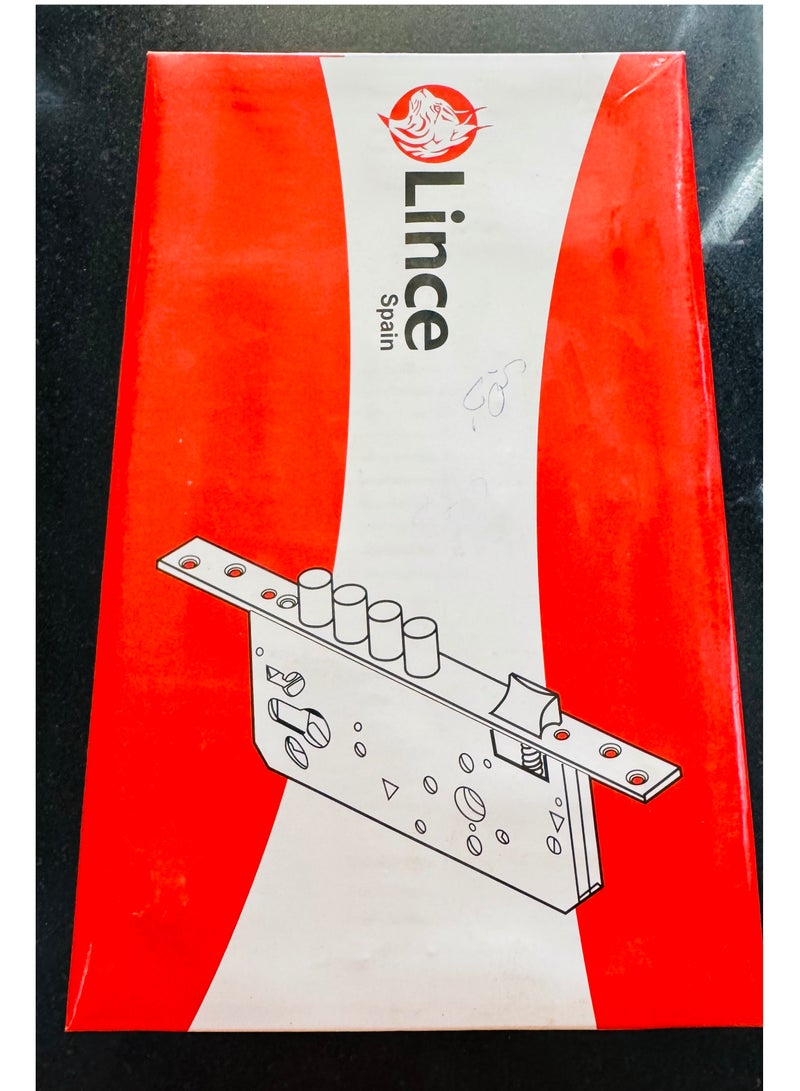 LINCE High-Security Computer Cylinder Door Lock – Solid Brass – 5 Keys – 2-Pin & 4-Steel Bars – Gold Finish – Made in Spain - Image 2