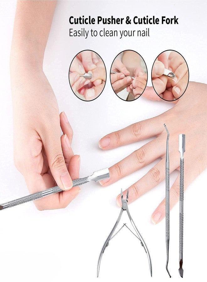 WOBEVB 31Pcs Foot & Hand File Pedicure Tools Kit for Dead Skin Remove, Nail Maintain with Cleaning Storage Box for Men Women Salon or Home Best Gift - Image 3