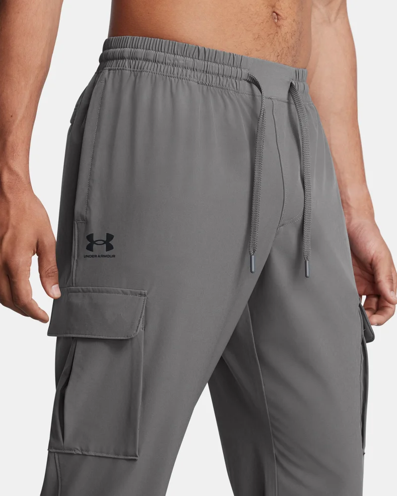 UNDER ARMOUR Grey Men's Vibe Woven Cargo Pants for Men | Best Price UAE