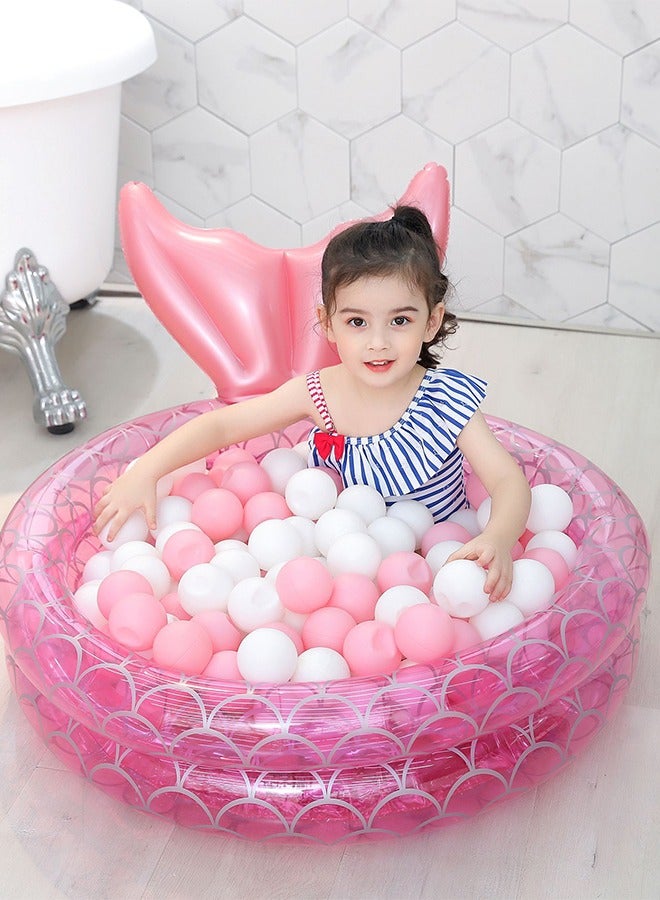 GROIC Swimming Pool,Inflatable Backyard Kiddie Mermaid Pools,Inflatable Kiddie Pools,Baby Ball Pit Pool,Indoor&Outdoor Water Pool,Summer Water Party - Image 5