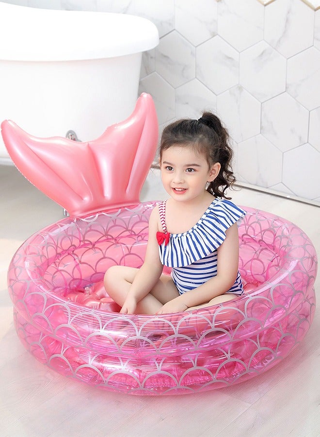 GROIC Swimming Pool,Inflatable Backyard Kiddie Mermaid Pools,Inflatable Kiddie Pools,Baby Ball Pit Pool,Indoor&Outdoor Water Pool,Summer Water Party - Image 4