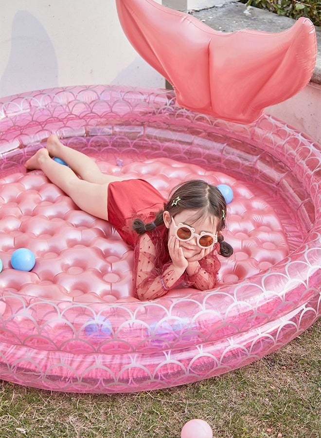 GROIC Swimming Pool,Inflatable Backyard Kiddie Mermaid Pools,Inflatable Kiddie Pools,Baby Ball Pit Pool,Indoor&Outdoor Water Pool,Summer Water Party - Image 3