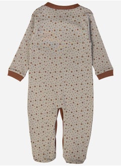 Babies Basic Printed Cotton Long Sleeves Sleepsuit  - Image 2