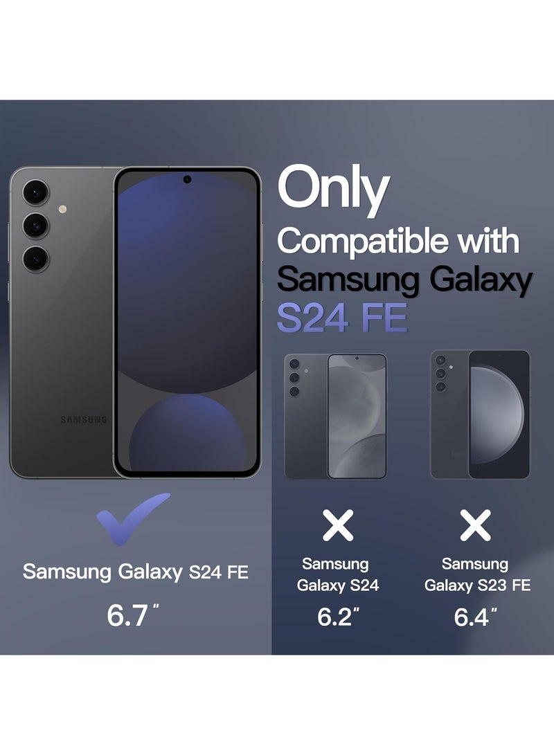 غطاء لهاتف Samsung Galaxy S24 FE، متوافق مع MagSafe، مصنوع من TPU+PC بملمس مطفي مقاوم للصدمات، غطاء خلفي مغناطيسي للهاتف المحمول، مقاوم لبصمات الأصابع ونحيف يوفر حماية مثالية. - Image 2