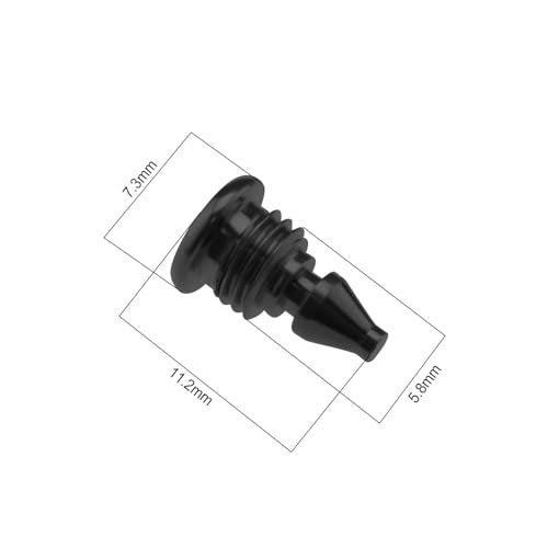 LT Easiyl 2Pcs Bicycle Bleed Screws for Lever Reservoir T25 Compatible with Magura EBT Bike Titanium Alloy Bolts Bicycle Fuel Tank Oil Filling Hole Screw Black - Image 4
