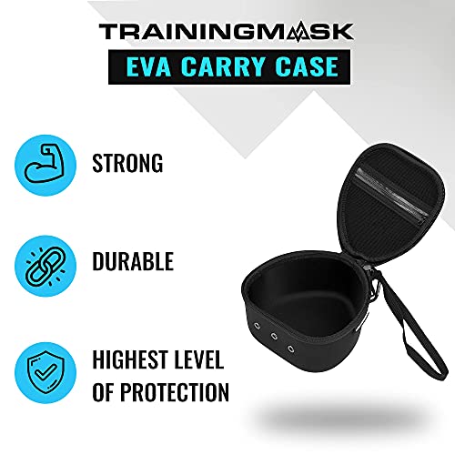 TRAININGMASK Training Mask Hard Carry Case with Quick Zip Pouch - Internal Soft Webbing for Any Workout, Cardio and Endurance, Fitness, Breathing Resistance, Running (Black) - Image 4