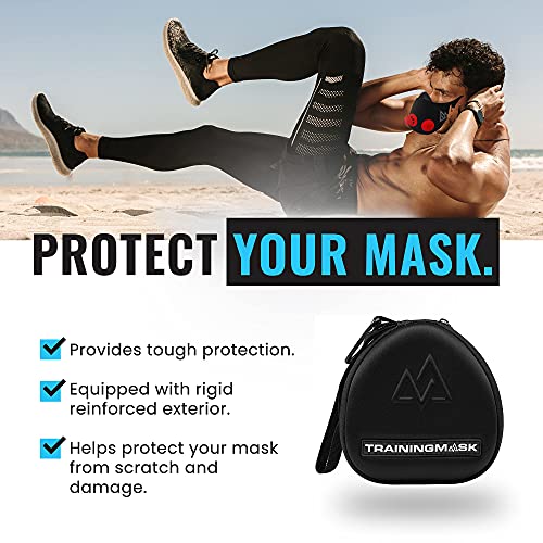 TRAININGMASK Training Mask Hard Carry Case with Quick Zip Pouch - Internal Soft Webbing for Any Workout, Cardio and Endurance, Fitness, Breathing Resistance, Running (Black) - Image 5