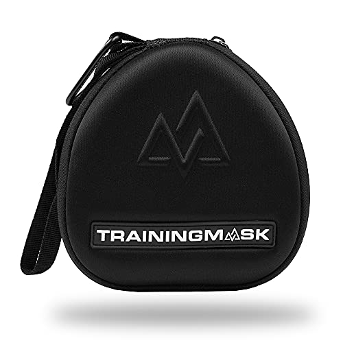 TRAININGMASK Training Mask Hard Carry Case with Quick Zip Pouch - Internal Soft Webbing for Any Workout, Cardio and Endurance, Fitness, Breathing Resistance, Running (Black) - Image 1