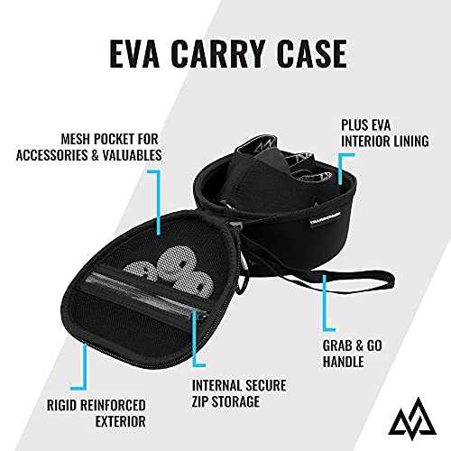 TRAININGMASK Training Mask Hard Carry Case with Quick Zip Pouch - Internal Soft Webbing for Any Workout, Cardio and Endurance, Fitness, Breathing Resistance, Running (Black) - Image 3