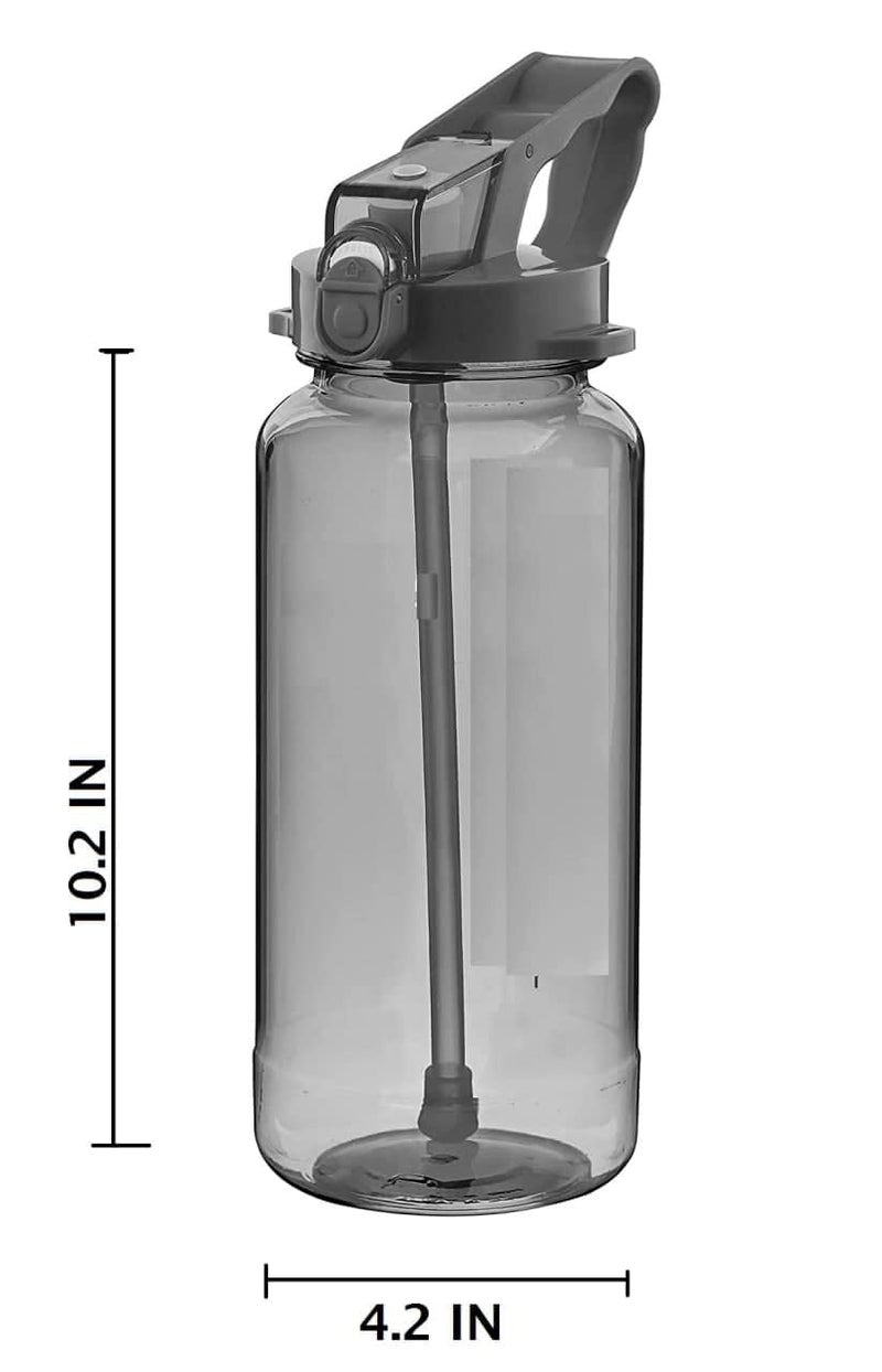 Grofilo Big Water Bottle 15L NonToxic BPA Free EcoFriendly Tritan CoPolyester Plastic Leak Proof Water Bottle for FitnessGymCyclingBlack - Image 2