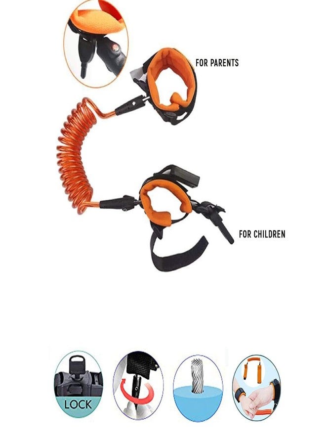 GALV Baby Safety Harness,safetystrap Extra-Long Harness Strap,Extra Long Harness Strap Walking Hand Belt,Safety Harness for Kids,Anti Lost Safety Wrist Bracelet for Baby (Multi) (1.5 Meter) (1 pcs) - Image 4