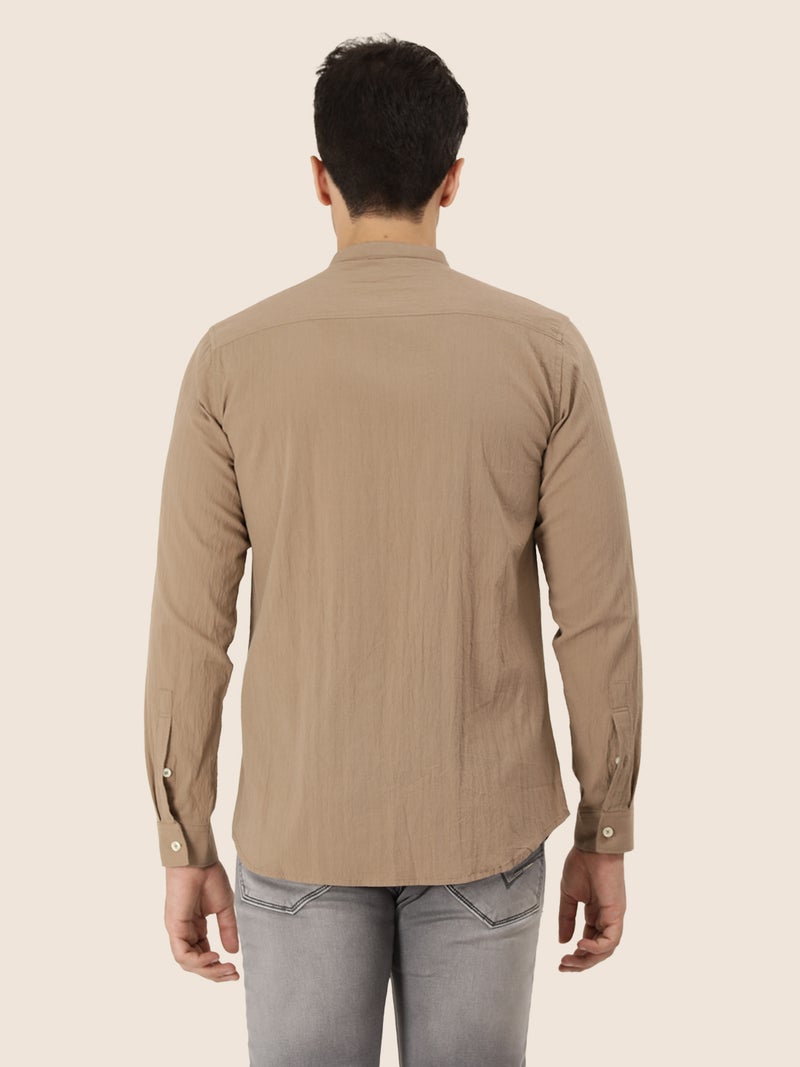 amswan Premium Men's Crinkle Cotton Shirt - Image 4