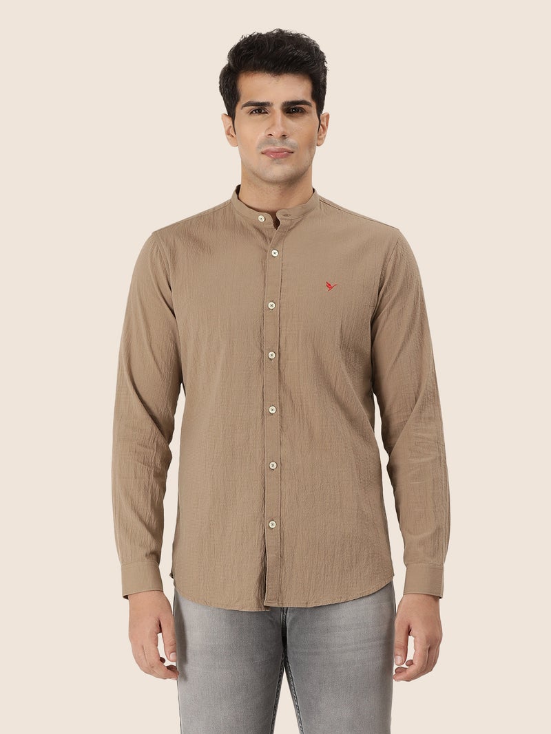 amswan Premium Men's Crinkle Cotton Shirt - Image 2