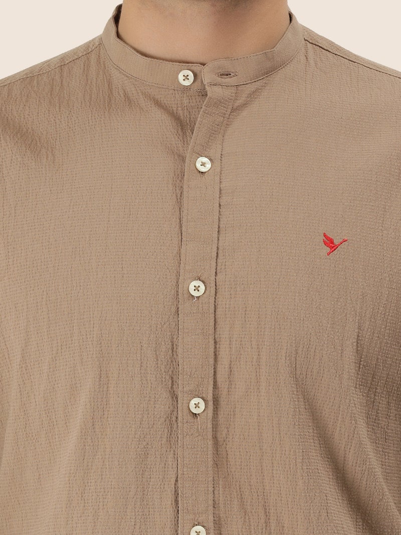 amswan Premium Men's Crinkle Cotton Shirt - Image 1