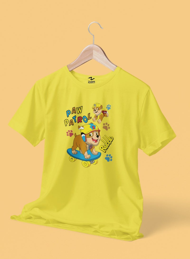 ZOOM Rubble Paw Patrol Shirt Design for Kids