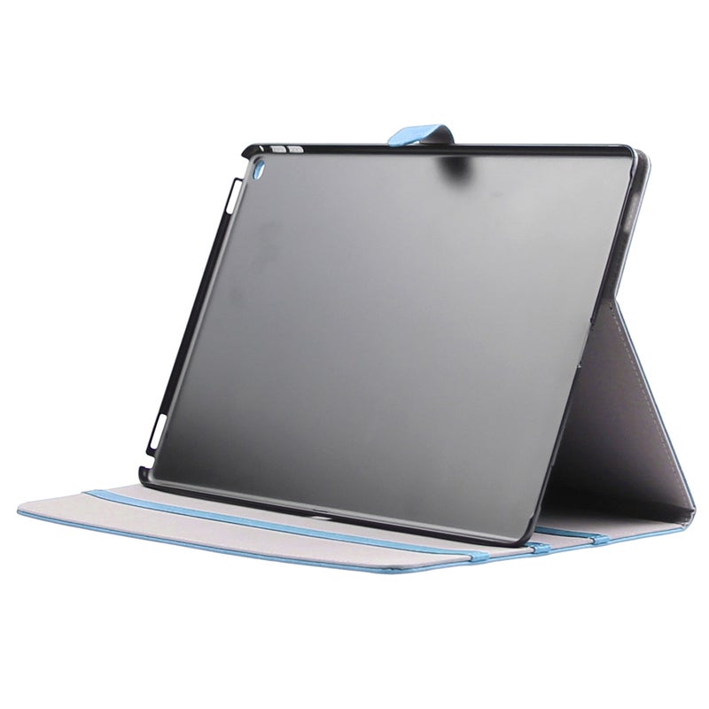 إنكاي جراب جلدي بلون سادة قابل للطي أفقيًا من الخشب مع حامل ووظيفة السكون / الاستيقاظ لجهاز iPad Pro مقاس 12.9 بوصة (أزرق) - Image 5