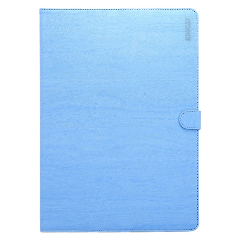 إنكاي جراب جلدي بلون سادة قابل للطي أفقيًا من الخشب مع حامل ووظيفة السكون / الاستيقاظ لجهاز iPad Pro مقاس 12.9 بوصة (أزرق) - Image 2