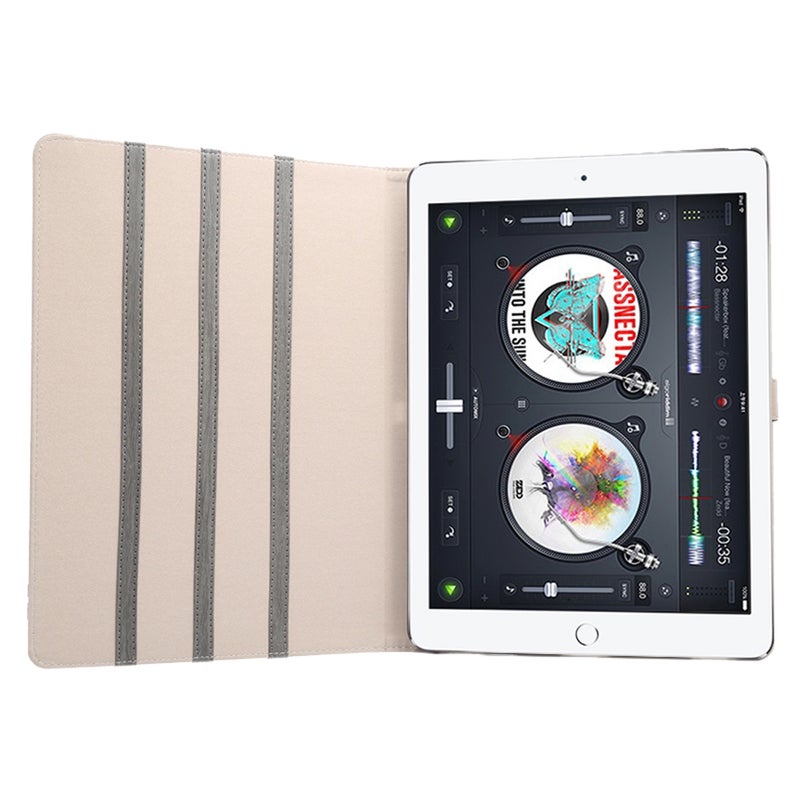 إنكاي جراب جلدي بلون سادة قابل للطي أفقيًا من الخشب مع حامل ووظيفة السكون / الاستيقاظ لجهاز iPad Pro مقاس 12.9 بوصة (أزرق) - Image 4