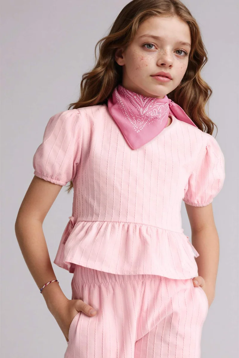 Defacto Girl Regular Fit Short Sleeve Blouse