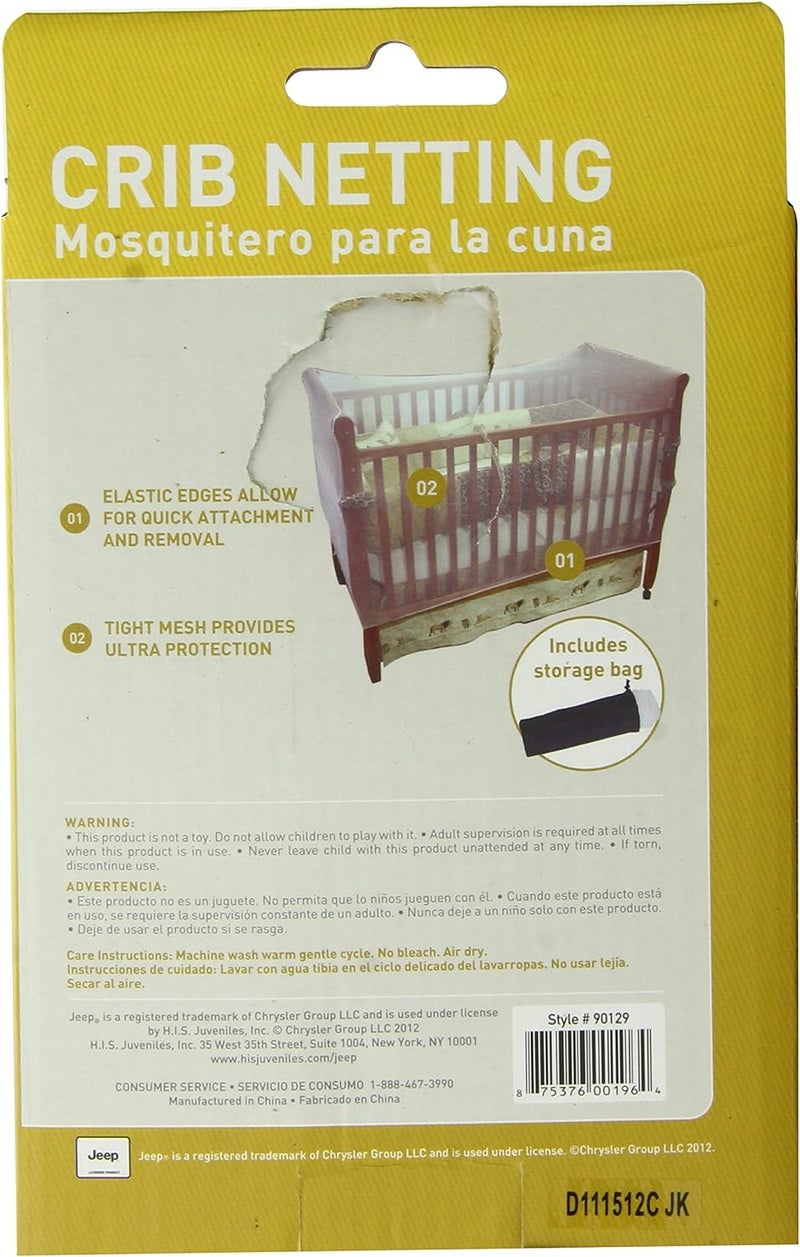 Jeep Baby Crib Netting, Universal Size, White, Baby Bed Mosquito Net Tent, Kid - Image 2