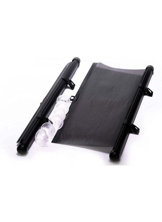Roller shade for car window, large retractable car window shade offers complete protection from uv rays and sun glare