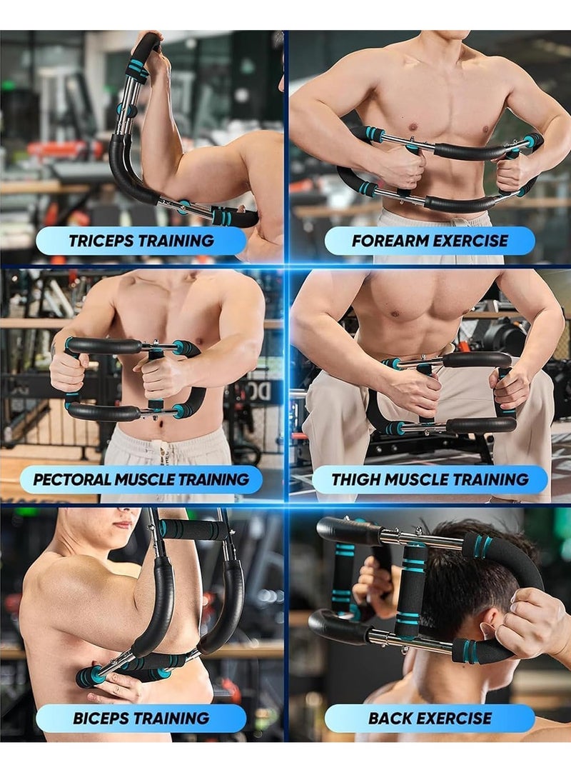 بكومور جهاز تدريب الذراع تويستر، معدات تمارين الصدر القابلة للتعديل من 40 إلى 100 رطل، جهاز تدريب الذراع ساكر بلس، جهاز تدريب الذراع تويستر شيكر، قضيب تويستر محمول، تصميم قابل للفصل، اللياقة البدنية في أي مكان - Image 5