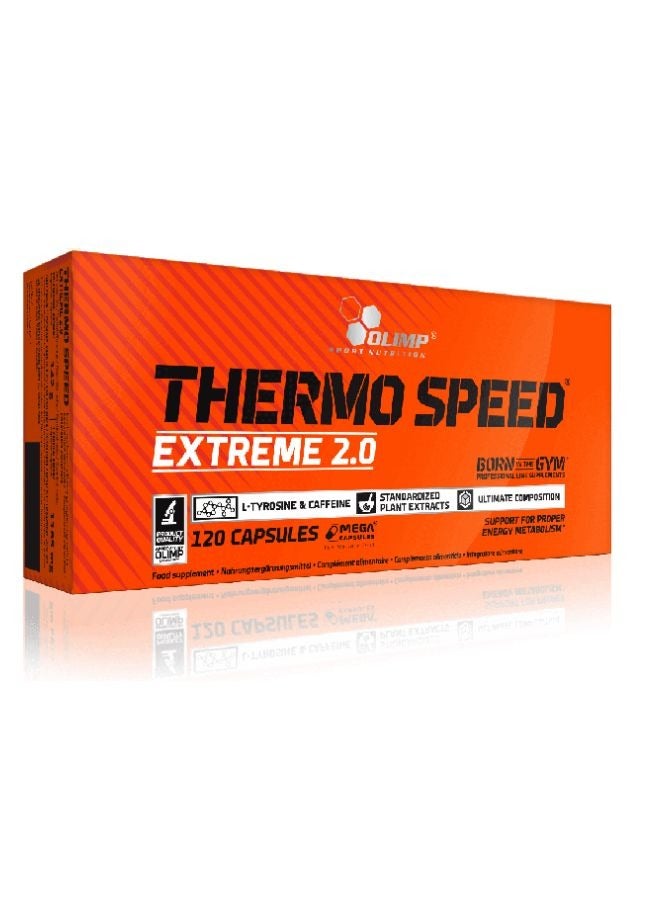 Olimp ثيرمو سبيد إكستريم، 120 كبسولة، 160 ملغ كافيين لكل حصة