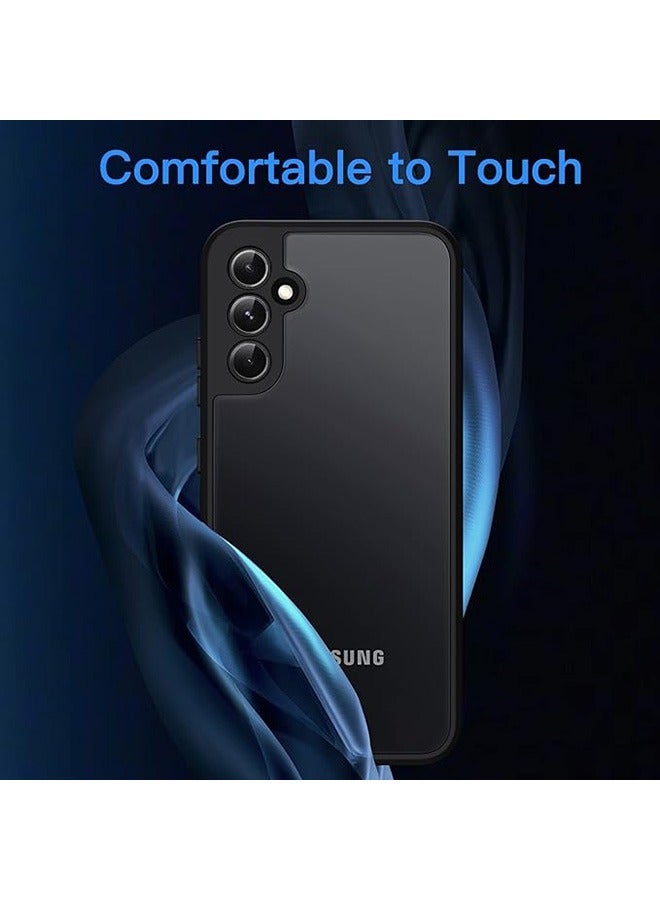 Case for Samsung Galaxy A54 5G 6.4-Inch, Frosted Translucent Back Protective Slim Phone Cover, Anti-Fingerprints,Anti-Fall Drop Protection,Shockproof Case for Samsung Galaxy A54 5G (Black) - Image 3