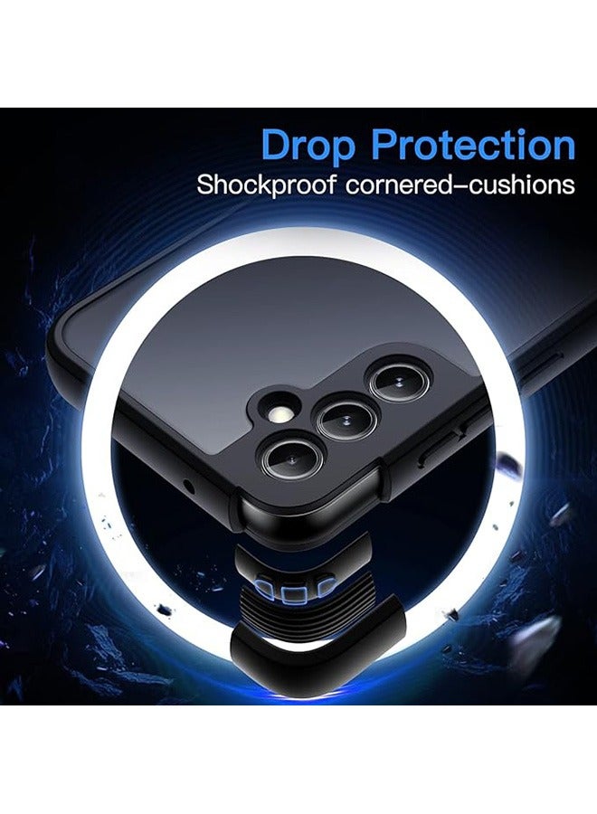 Case for Samsung Galaxy A54 5G 6.4-Inch, Frosted Translucent Back Protective Slim Phone Cover, Anti-Fingerprints,Anti-Fall Drop Protection,Shockproof Case for Samsung Galaxy A54 5G (Black) - Image 4