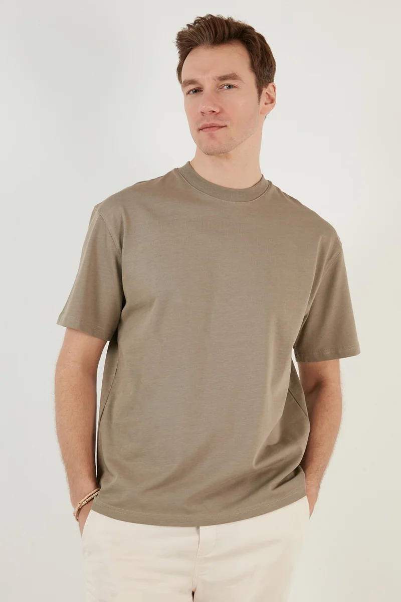 Buratti Cotton Relaxed Fit Crew Neck T Shirt Men's T Shirt 5905446