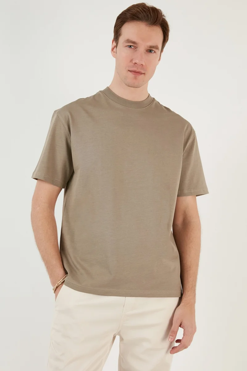 Buratti Cotton Relaxed Fit Crew Neck T Shirt Men's T Shirt 5905446