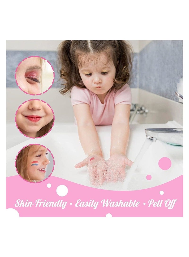 NIBEMINENT Kids Makeup Kit for Girls, Children's Kit, Bags with Mirror Makeup, Suitable Girls' Non -toxic, Washed Role -Playing Young Girls - Image 4