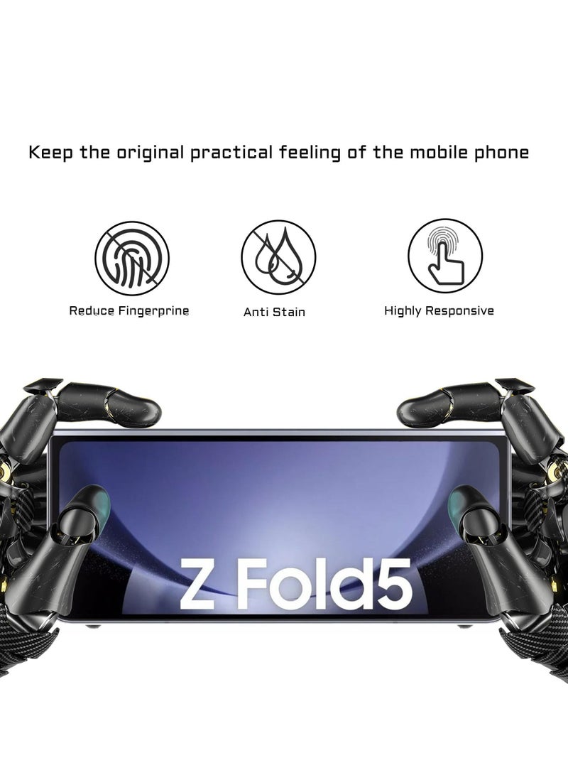 Y&D Anti-peeping Tempered Glass for Samsung Galaxy Z Fold 5 Screen Protector Camera Lens and (2+2 Pack) - Image 4