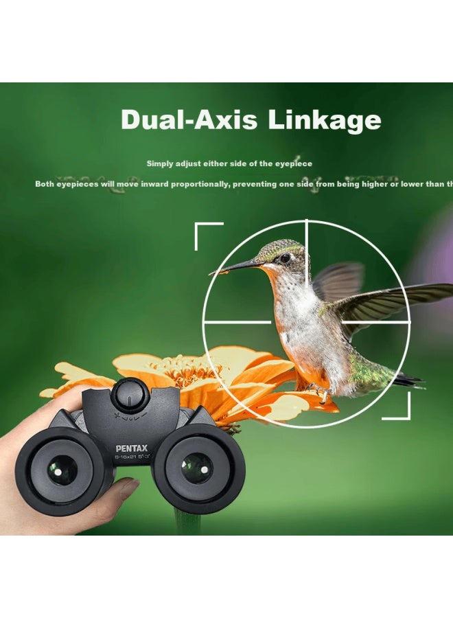 Pentax Japan Pentax Up 8-16x21 High-power Hd Zoom Binoculars For Bird Watching And Travel - Image 2