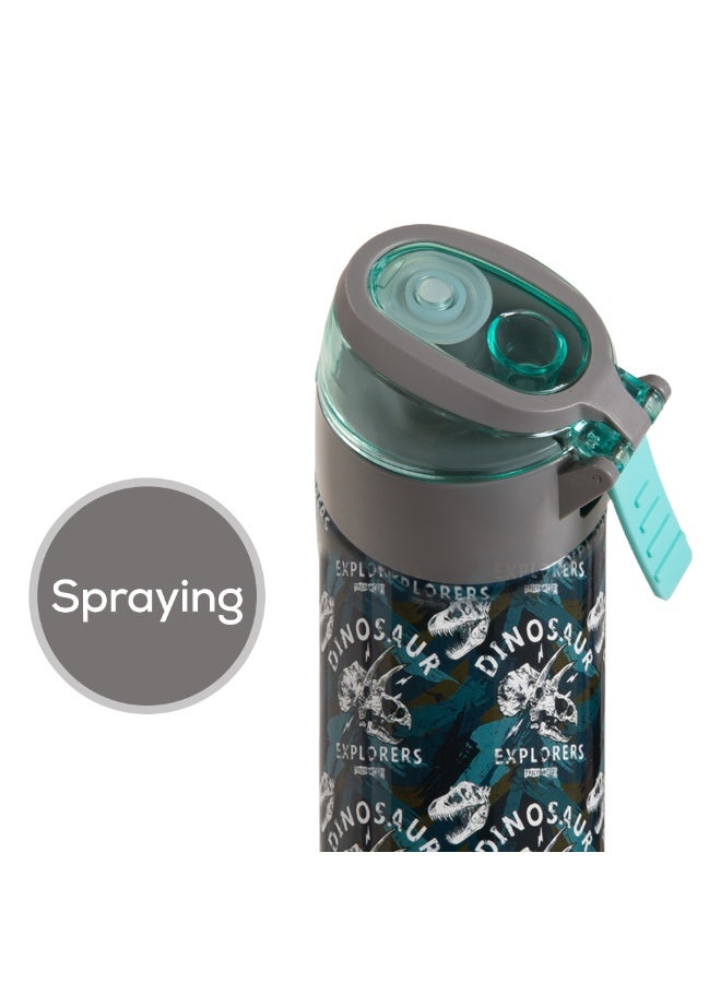 Eazy Kids Eazy Kids - Insulated Stainless Steel Water Bottle w/ Spray -Dinosaurs, 640ml Green - Image 5